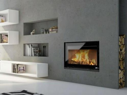 NU UITVERKOOP - 15% / - 50% op nieuwe inbouw Houthaarden, Huis en Inrichting, Kachels, Houtkachel, Inbouw, Nieuw, Hout
