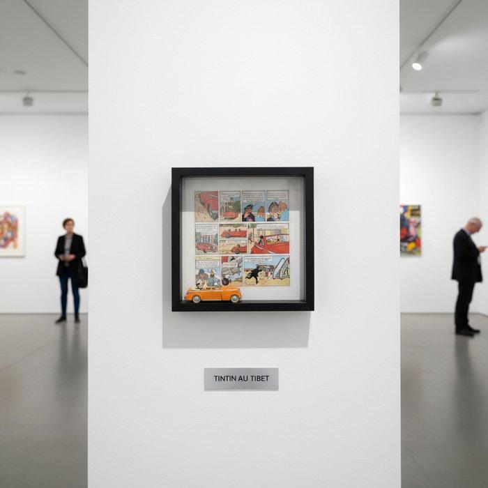 Studio Delu. (1976) - Œuvre n°19 – Tintin - Hommage aux, Antiek en Kunst, Kunst | Designobjecten