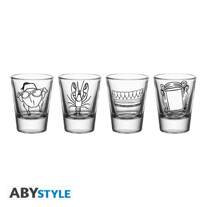 Friends Doodle Set Shotglazen (4x), Collections, Cinéma & Télévision, Enlèvement ou Envoi