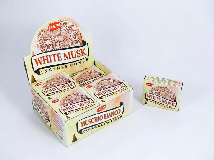 HEM Wierook Kegels / Cones - Witte Musk / White Musk - Vo..., Huis en Inrichting, Woonaccessoires | Overige, Nieuw, Ophalen of Verzenden