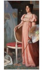 Angelo Vernazza (1869-1937) - Ritratto della moglie che