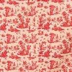 BA073 - Toile de Jouy Gobelin Rosso – tissu lourd pour