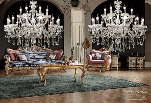 SLC Illumina - MG - Lustre (2) - N. 2 MT 18 Luci - Cristal -, Antiek en Kunst, Kunst | Designobjecten