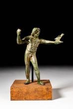 Gallo - Romain Statuette de bronze de Jupiter, Antiek en Kunst