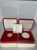 Monaco. 2 Euro et Medaglie dargent. 2011 Mariage (Zonder