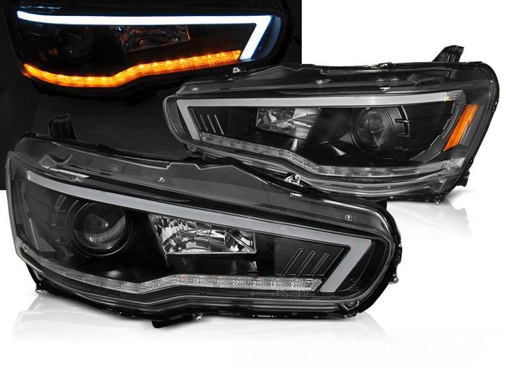 Koplampen | Mitsubishi | Lancer 07-11 4d sed. / Lancer Sport, Auto-onderdelen, Verlichting, Nieuw, Mitsubishi, Verzenden