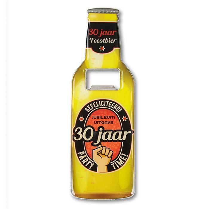 Bieropener 30 Jaar 18,5cm, Hobby en Vrije tijd, Feestartikelen, Nieuw, Verzenden