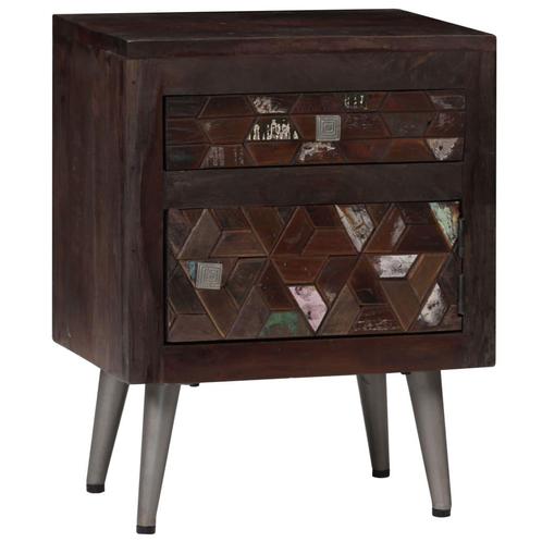 vidaXL Nachtkastje 40x30x50 cm massief gerecycled hout, Huis en Inrichting, Slaapkamer | Nachtkastjes, Nieuw, Verzenden