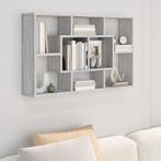 vidaXL Wandschap 85x16x52,5 cm bewerkt hout grijs sonoma, Huis en Inrichting, Verzenden, Nieuw
