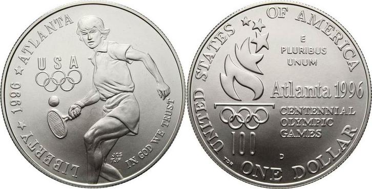 Dollar 1996 Vereinigte Staaten von Amerika, Postzegels en Munten, Munten | Amerika, Verzenden