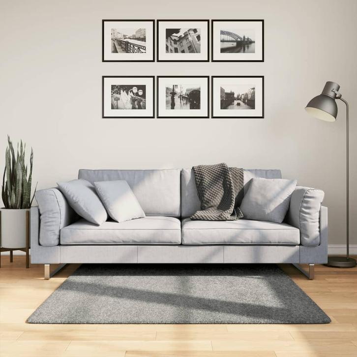 vidaXL Vloerkleed PAMPLONA shaggy hoogpolig modern 120x120, Huis en Inrichting, Stoffering | Tapijten en Vloerkleden, Nieuw, Verzenden