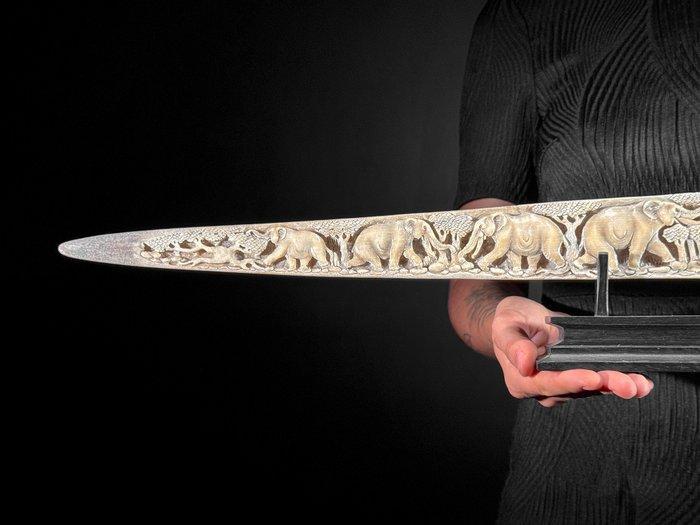 Geen reserveprijs - Indrukwekkende grote gebeeldhouwde, Antiek en Kunst, Kunst | Designobjecten