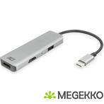 ACT USB-C 4K multiport adapter voor 2 HDMI schermen. USB-A, Computers en Software, Verzenden, Nieuw