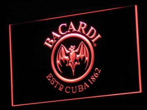 Bacardi neon bord lamp LED verlichting reclame lichtbak #2, Huis en Inrichting, Lampen | Overige, Nieuw, Verzenden