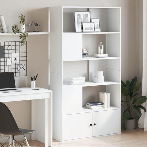 vidaXL Boekenkast 100x36x189 cm bewerkt hout wit, Huis en Inrichting, Kasten | Boekenkasten, Nieuw, Verzenden