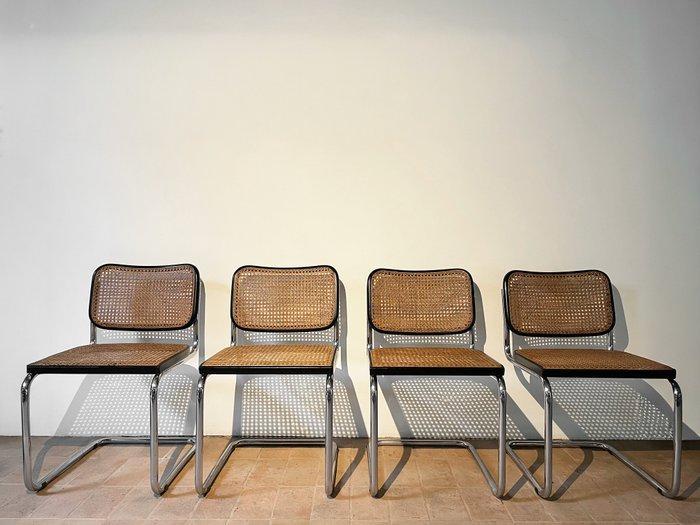Gavina - Marcel Breuer - Chaise (4) - Cesca chair - Chrome,, Antiquités & Art, Art | Objets design