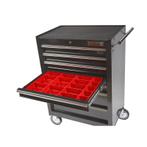 Lade gevuld met rode kunststof bakken type 4, Ophalen of Verzenden, Nieuw