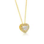 Ketting met hanger - 18 karaat Geel goud - 0.85ct. tw.