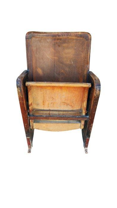 Fauteuil - Banc de théâtre / cinéma industriel - Design, Antiek en Kunst, Antiek | Wandborden en Tegels
