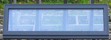 aluminium raam , chassis , venster 123 x 42 antraciet beschikbaar voor biedingen
