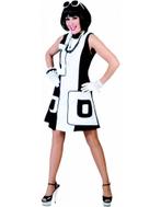 Zwart witte retro jurk, Ophalen of Verzenden, Nieuw