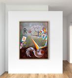 Paco Guzmán - Danzando sobre el delgado hilo - XL-No Reserve, Antiek en Kunst, Kunst | Schilderijen | Modern