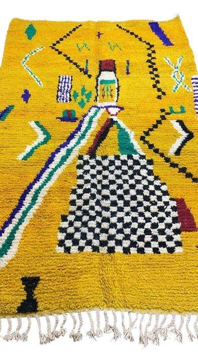 Handgemaakt Berber Tapijt - Abstracte Amazigh Kunst - Tapijt, Antiek en Kunst, Kunst | Designobjecten