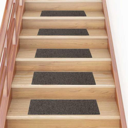 vidaXL Trapmatten zelfklevend 30 st 76x20 cm rechthoekig, Doe-het-zelf en Bouw, Ladders en Trappen, Nieuw, Verzenden