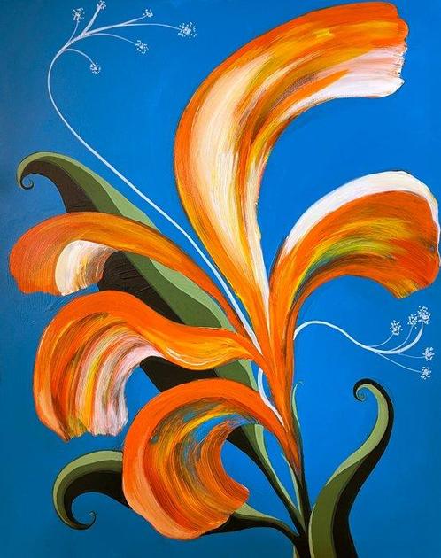 Valdi - Flor de mañana -L (No Reserve), Antiek en Kunst, Kunst | Schilderijen | Modern