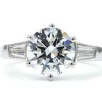 Zonder minimumprijs - Ring Platina - 3.48ct. tw. Diamant, Nieuw