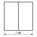 KNX LS990 Serie Dubbele Schakelaar Zwart Grafiet - LS102SWM, Doe-het-zelf en Bouw, Verzenden, Nieuw