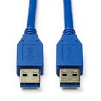 USB A naar USB A kabel | 1 meter | USB 3.0, Computers en Software, Pc- en Netwerkkabels, Nieuw, Verzenden