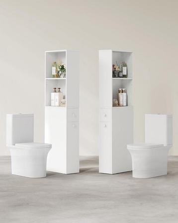Hoge badkamerkast - smal model - 40 x 18 x 134,4 cm - beschikbaar voor biedingen