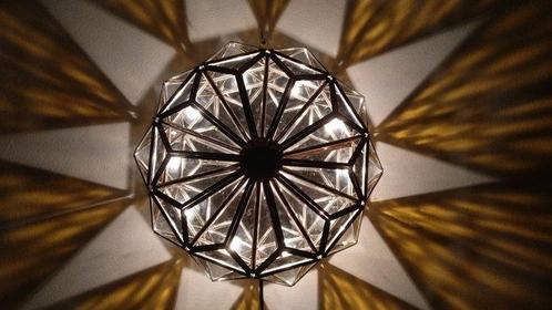 Plafondlamp - Kristal, Metaal, Antiek en Kunst, Kunst | Designobjecten