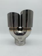 Sierstuk black pearl RVS Dubbel Rond – versprongen – 2 x 76, Ophalen of Verzenden