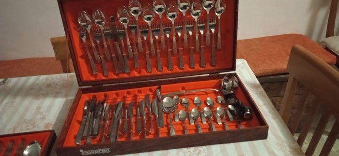 Inoxpran - Bestekset (75) - Staal, Antiek en Kunst, Antiek | Meubels | Tafels