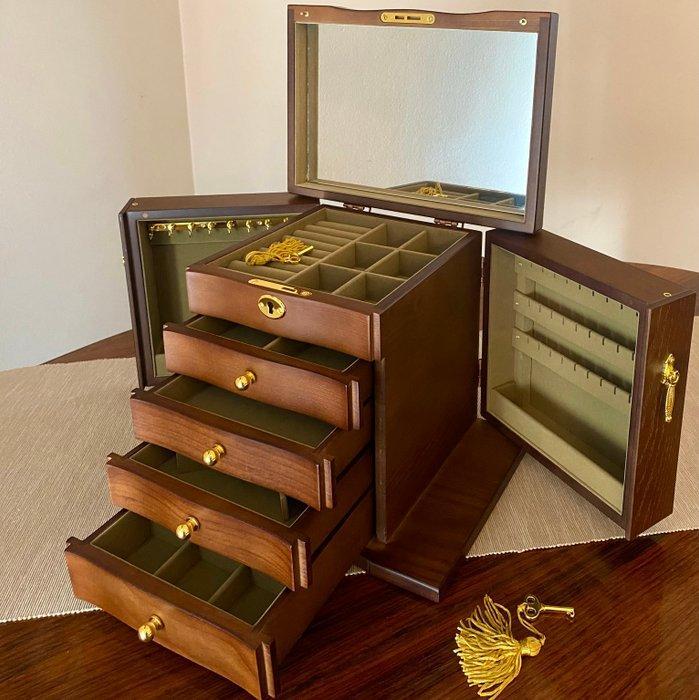 Sieradendoos - Hout - Box Gioelli 5 Verdiepingen, Antiek en Kunst, Kunst | Designobjecten