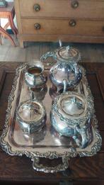 Koffie- en theeservies (5) - Verzilverd, Antiek en Kunst