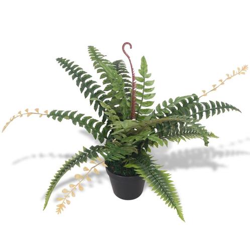 vidaXL Kunst varen plant met pot 50 cm groen, Huis en Inrichting, Woonaccessoires | Kunstplanten en Kunstbloemen, Nieuw, Verzenden