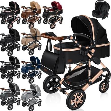 KESSER® 3 in 1 Kinderwagen - Wandelwagen - Kinderbuggy - Zwa, Verzenden