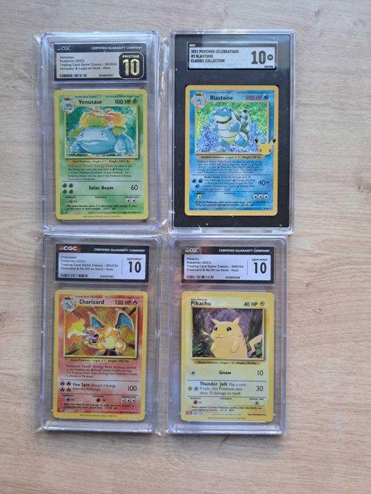 Pokémon - 4 Graded card - Venusaur, Blastoise, Charizard,, Hobby & Loisirs créatifs, Jeux de cartes à collectionner | Pokémon