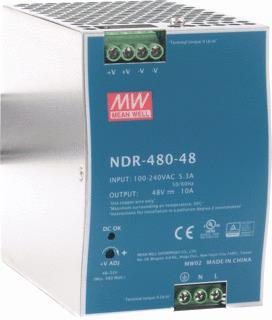 Mean Well NDR Universele Voedingseenheid 48V 10A |, Bricolage & Construction, Électricité & Câbles, Envoi