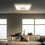 Vierkante led plafondlamp met tunneleffect - chroom - 42 x, Verzenden