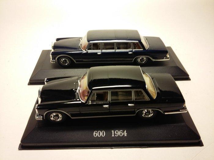 IXO 1:43 - Modelauto (2) - Mercedes Benz 600 & 600 Pullman, Hobby & Loisirs créatifs, Voitures miniatures | 1:5 à 1:12