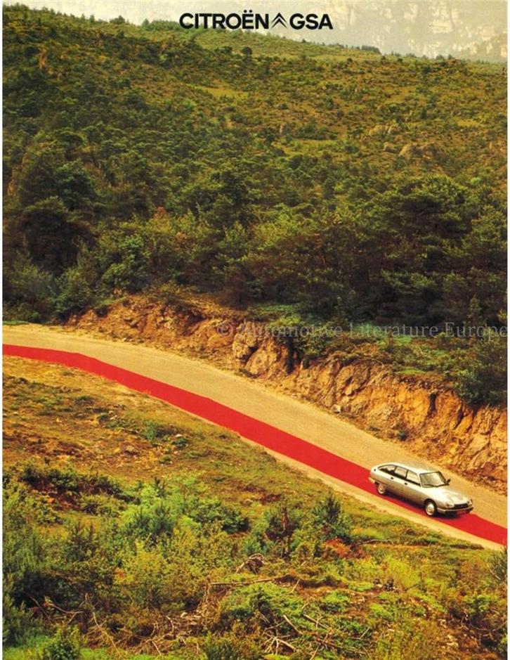 1980 CITROËN GSA BROCHURE DUITS, Boeken, Auto's | Folders en Tijdschriften