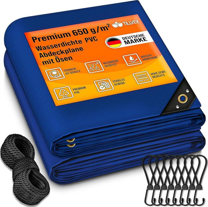 Afdekzeil - Scheurbestendig en Waterbestendig Zeil - 4x6 m -, Bricolage & Construction, Bâches & Films, Envoi