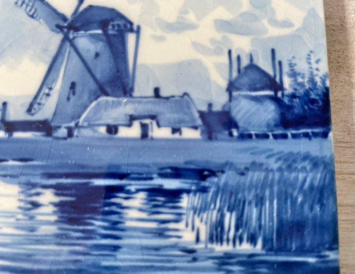 Tegel - Nederlandse landschap - De Porceleyne Fles, Delft -, Antiek en Kunst, Antiek | Glaswerk en Kristal