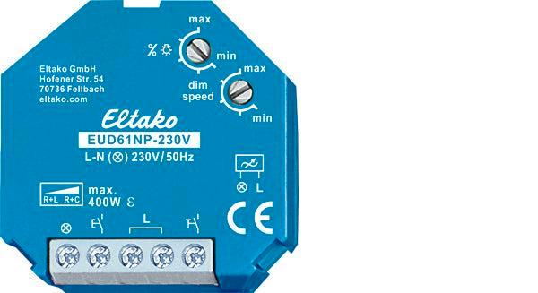 Eltako EUD Dimmer - 61100830, Doe-het-zelf en Bouw, Bouwverlichting, Verzenden