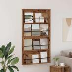 vidaXL Tijdschriftenrek 2 pcs Oudhout 80 x 12 x 70 cm, Huis en Inrichting, Woonaccessoires | Krantenbakken en Lectuurbakken, Verzenden