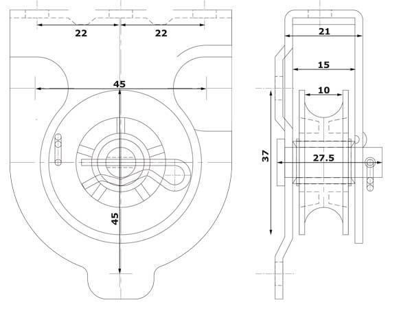 Katrol met wandmontage, Tuin en Terras, Overige Tuin en Terras, Verzenden